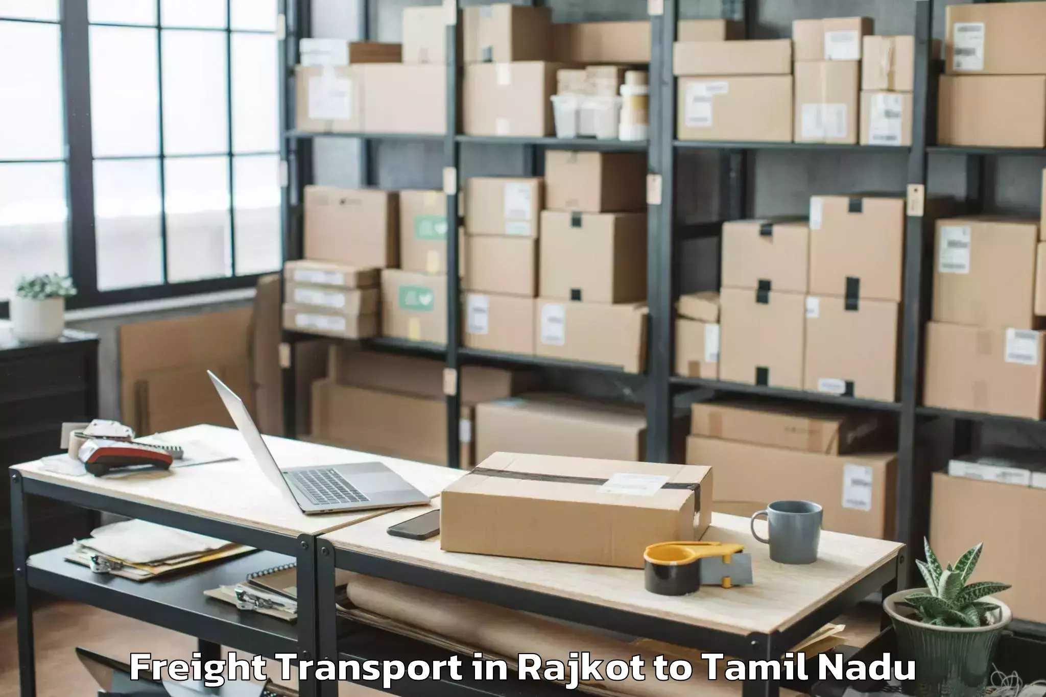 Easy Rajkot to Karamadai Freight Transport Booking